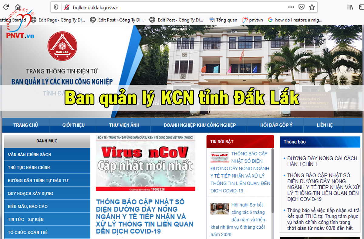 ban quản lý các khu công nghiệp đắk lắk