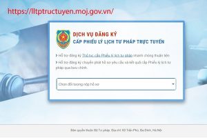 đăng ký xin phiếu Lý lịch tư pháp Việt Nam trực tuyến