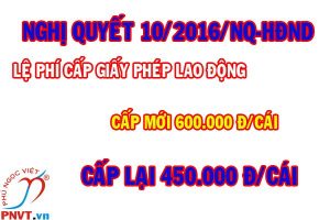 Lệ phí cấp giấy phép lao động tại Đắk Lắk