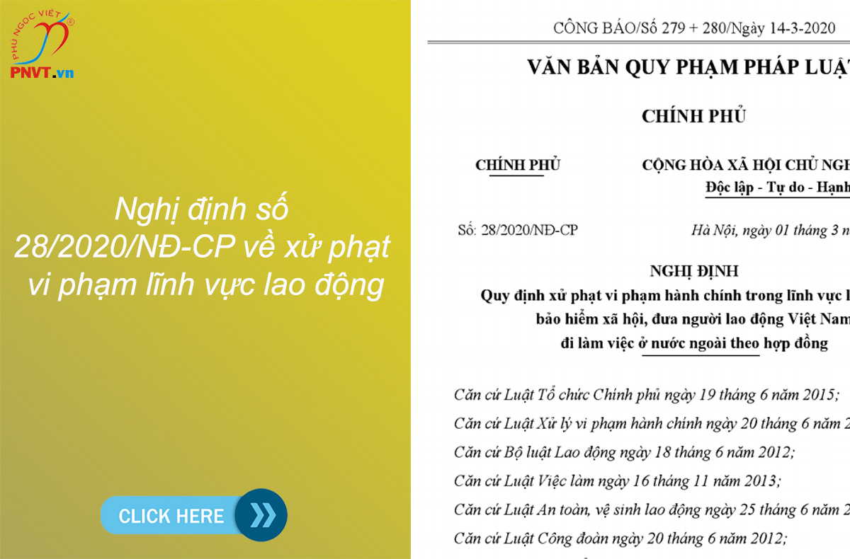 Nghị định 28/2020/NĐ-CP xử phạt vi phạm người nước ngoài làm việc tại Việt Nam