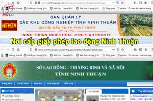 Nơi cấp giấy phép lao động tại Ninh Thuận
