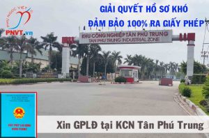 giấy phép lao động tại khu công nghiệp Tân Phú Trung TPHCM