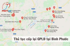 Thủ tục xin cấp lại giấy phép lao động trong khu công nghiệp tỉnh Bình Phước