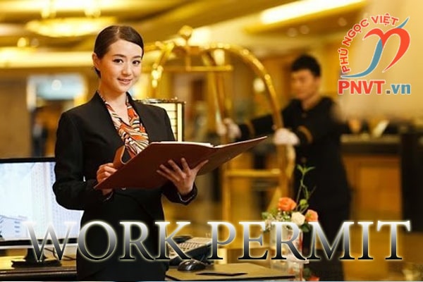 xin giấy phép lao động cho chuyên gia làm việc trong khách sạn